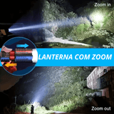 TurboLight X Lanterna Led Recarregável de Alta Potência, Acampamento, Pesca