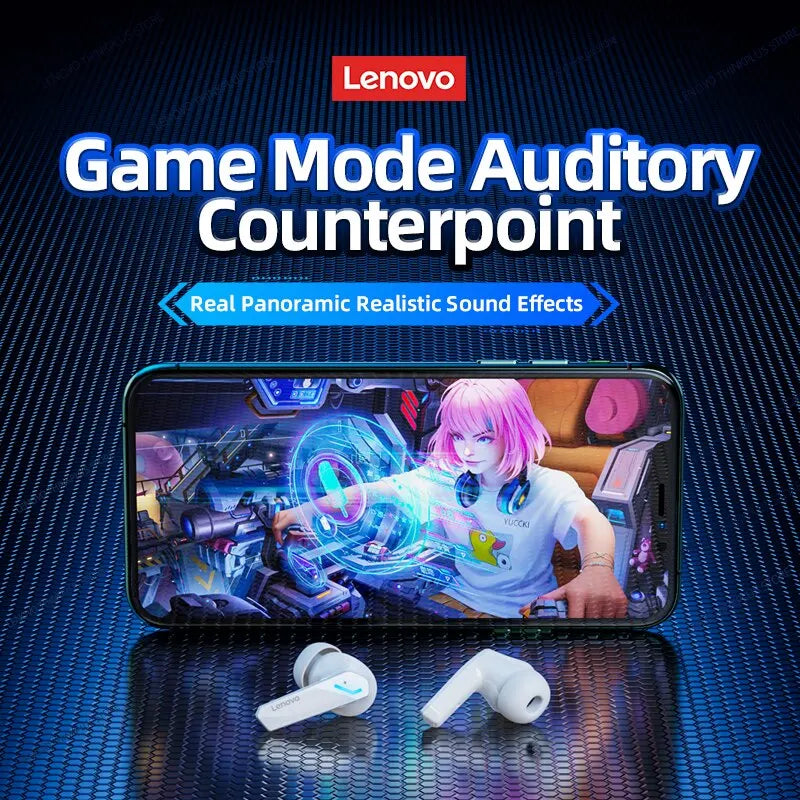 Lenovo GM2 Pro – Wireless Gaming & Sports Earbuds