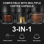 Portable 3-in-1 Wireless Espresso Coffee Maker