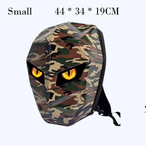 LED Display Backpack – Hard Shell Waterproof Laptop Bag with APP Control