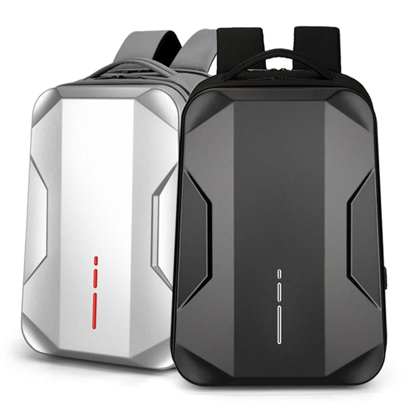 Men 17.3''Laptop Backpack 35 L Business Backpack Plastic Waterproof E-sports Backpack Work Hard Shell Mochila De Shell Duro