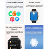 Smart Watch D8 PRO TWS 2-in-1 Fones de Ouvido Bluetooth com Chamada, NFC, Monitoramento de Frequência Cardíaca e Pressão Arterial, Reprodução de Música