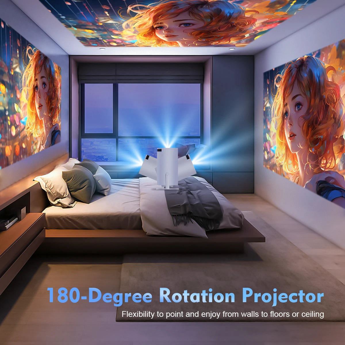 Magcubic HY300 Pro 4K Mini Projector – Android 11, Dual WiFi6, 290 ANSI, BT5.0