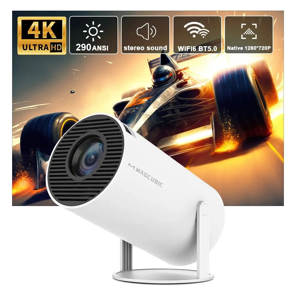 Magcubic HY300 Pro 4K Mini Projector – Android 11, Dual WiFi6, 290 ANSI, BT5.0