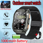 New1000mAh Battery Smart Watch 1.95 Inch AMOLED Screen Men Outdoorsports Watch IP68 Waterproof Bluetooth Call Sports Smartwatch