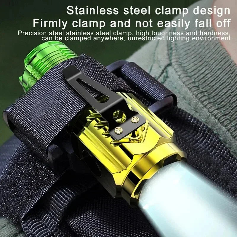 Mini 3LED Rechargeable Flashlight with Clip & Magnet