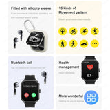 Smart Watch D8 PRO TWS 2-in-1 Fones de Ouvido Bluetooth com Chamada, NFC, Monitoramento de Frequência Cardíaca e Pressão Arterial, Reprodução de Música