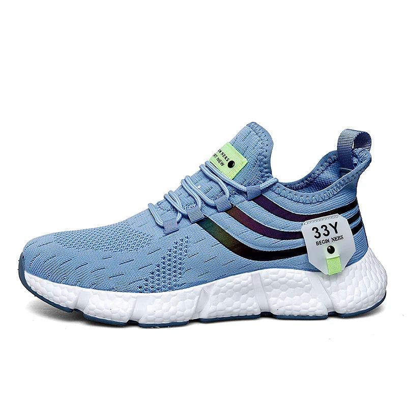Tênis respiráveis para homens e mulheres, Sapatos de corrida confortáveis