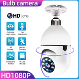 Smart Bulb Security Camera 360° WiFi with Night Vision & Motion Tracking