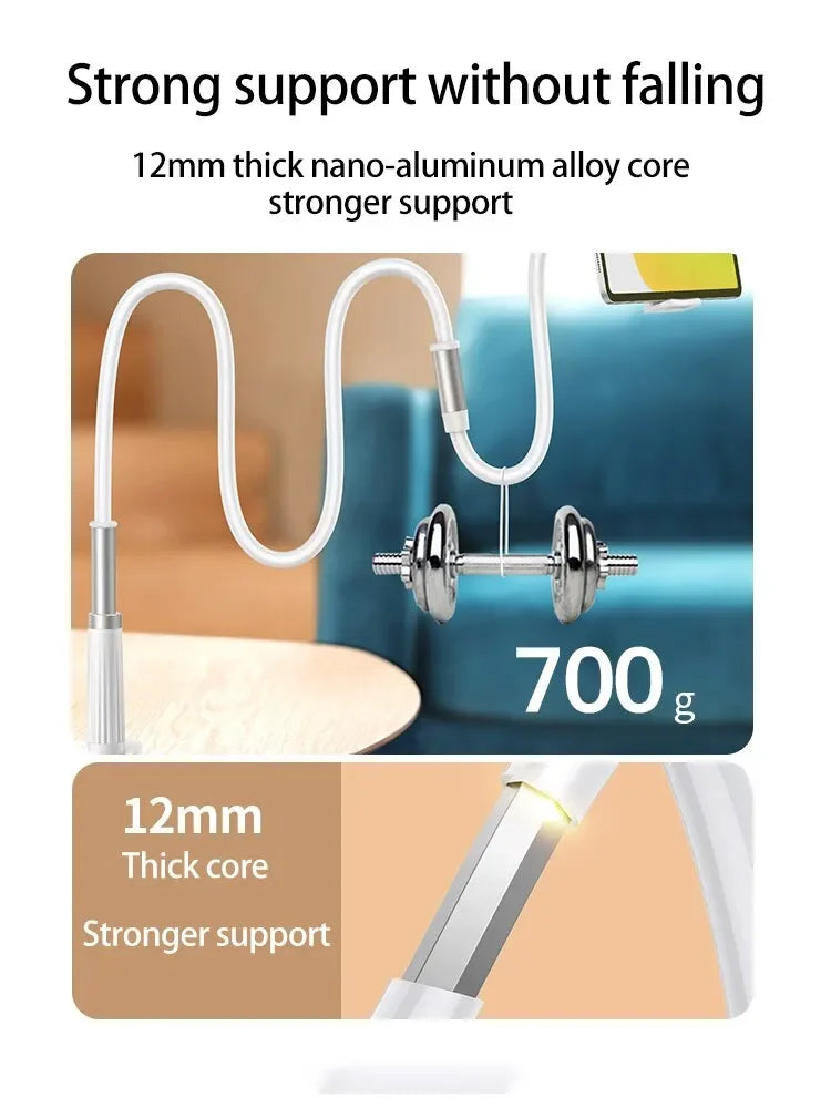 360° Flexible Phone Holder – Bed & Desk Mount Stand