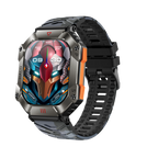 2025 Three Defense Military Men's Smart Watch lP68 Waterproof Outdoor Sports Large Screen Bluetooth Voice Call Smartwatch Gift