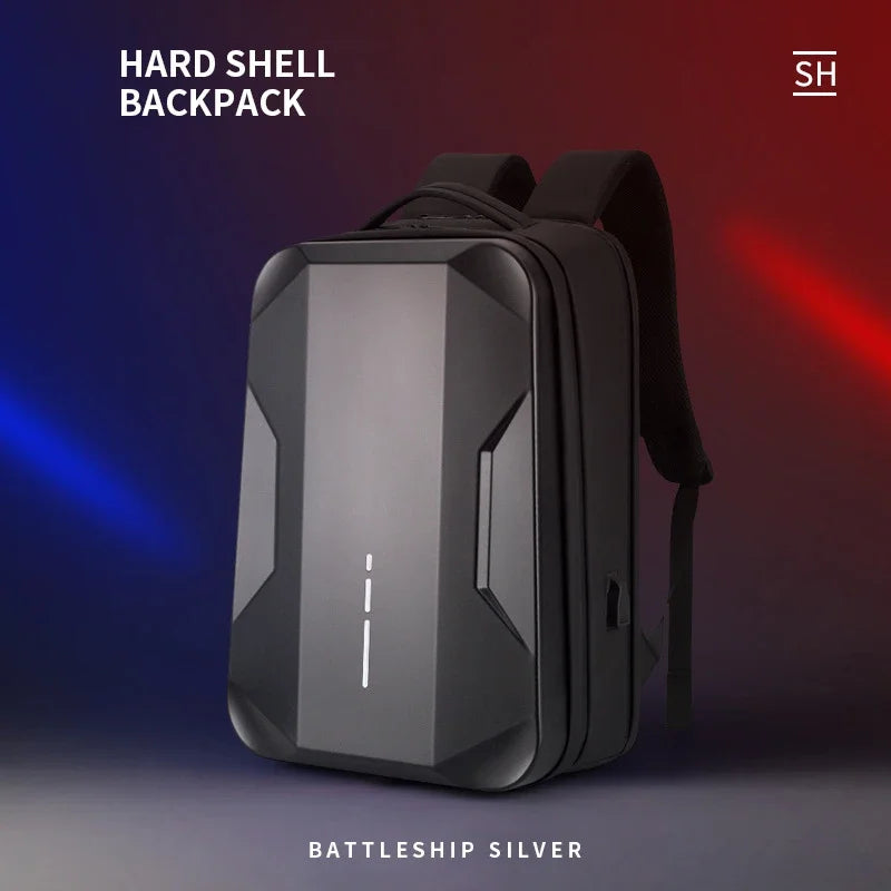 Men 17.3''Laptop Backpack 35 L Business Backpack Plastic Waterproof E-sports Backpack Work Hard Shell Mochila De Shell Duro