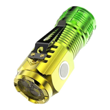 Mini 3LED Rechargeable Flashlight with Clip & Magnet