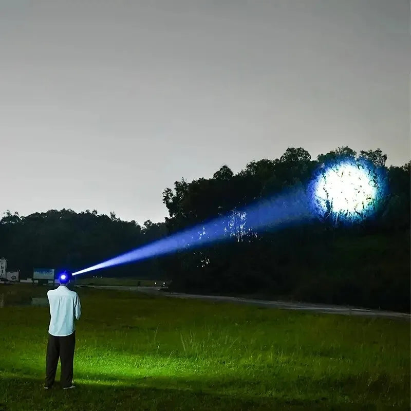 Lanterna de Cabeça LED Xtreme 2024 – Alta Potência, Longo Alcance, Recarregável USB