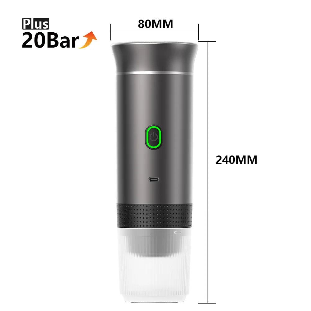 Portable 3-in-1 Wireless Espresso Coffee Maker