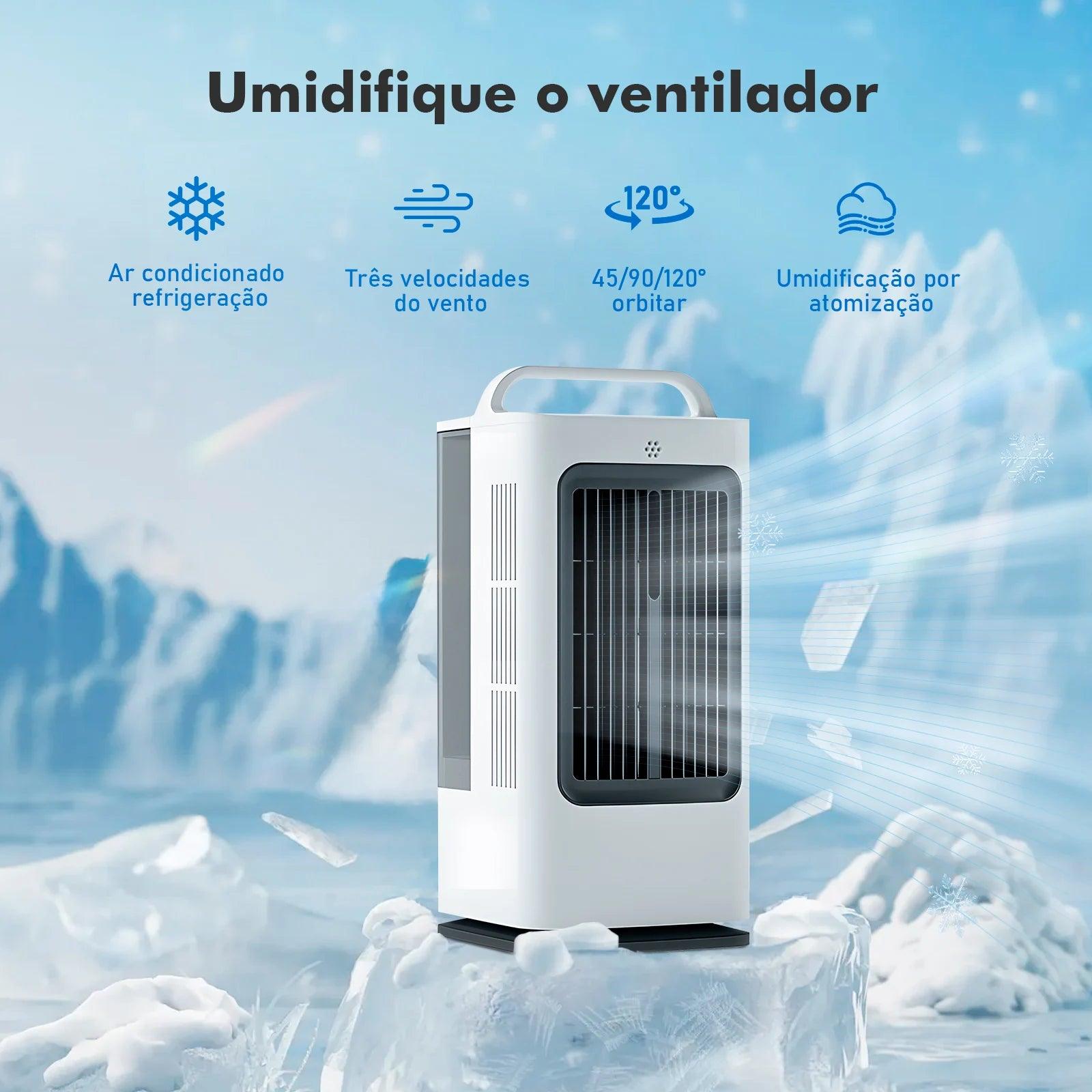 Climatizador de Mesa Portátil / Ar Condicionado Portátil