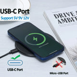 100W Fast Wireless Charger Pad For iPhone 15 14 13 12  X Pro Max 8 Samsung Galaxy S23 Xiaomi Wireless Charging Station Chargers