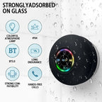 Portable Waterproof Bluetooth Speaker with LED & Suction Cup