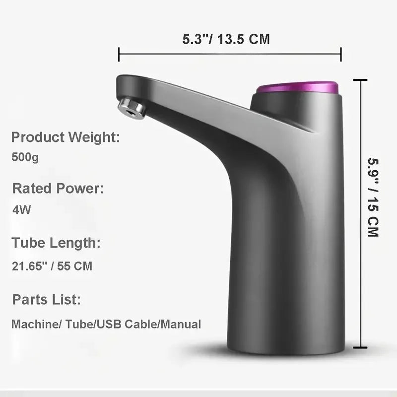 USB Rechargeable Water Dispenser Pump – 5 Gallon