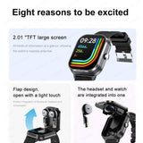 Smart Watch D8 PRO TWS 2-in-1 Fones de Ouvido Bluetooth com Chamada, NFC, Monitoramento de Frequência Cardíaca e Pressão Arterial, Reprodução de Música