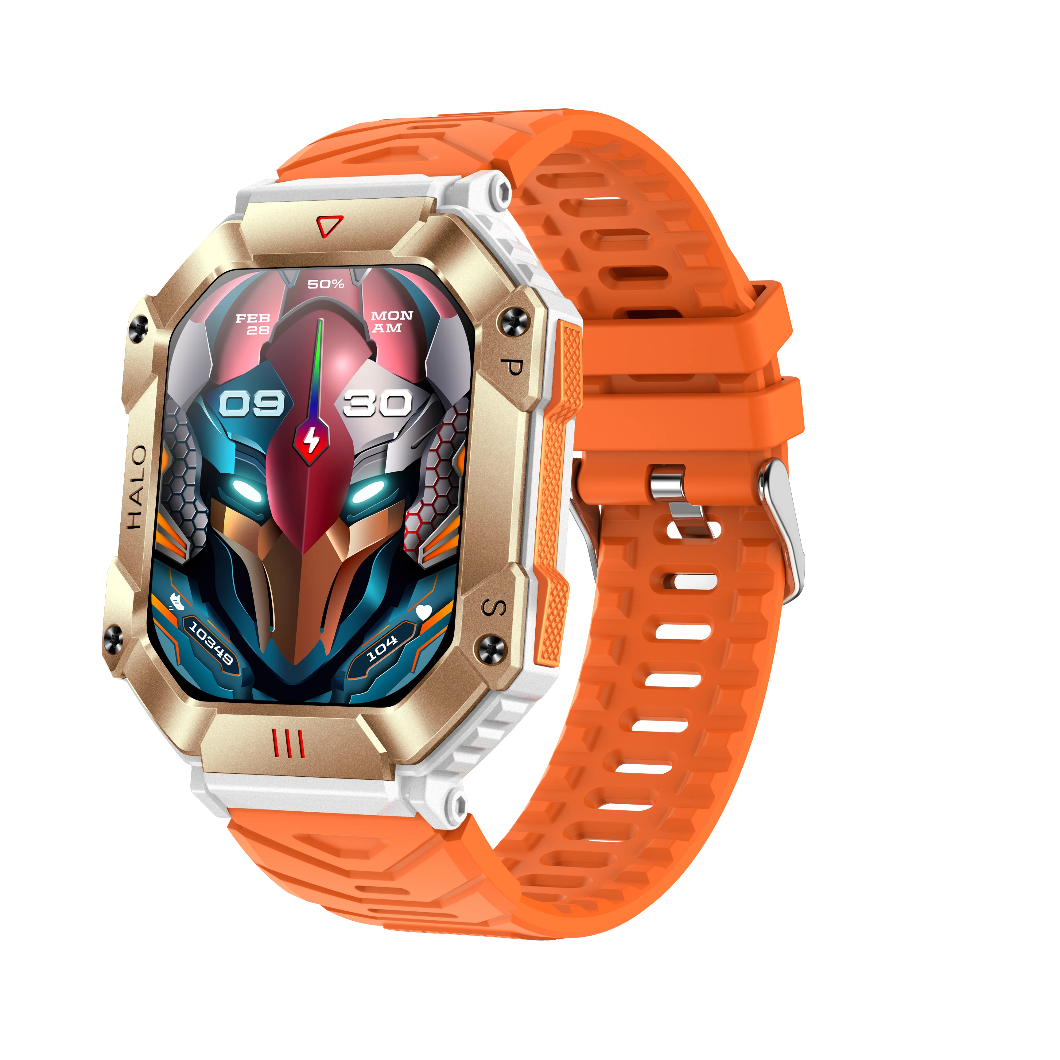 2025 Three Defense Military Men's Smart Watch lP68 Waterproof Outdoor Sports Large Screen Bluetooth Voice Call Smartwatch Gift