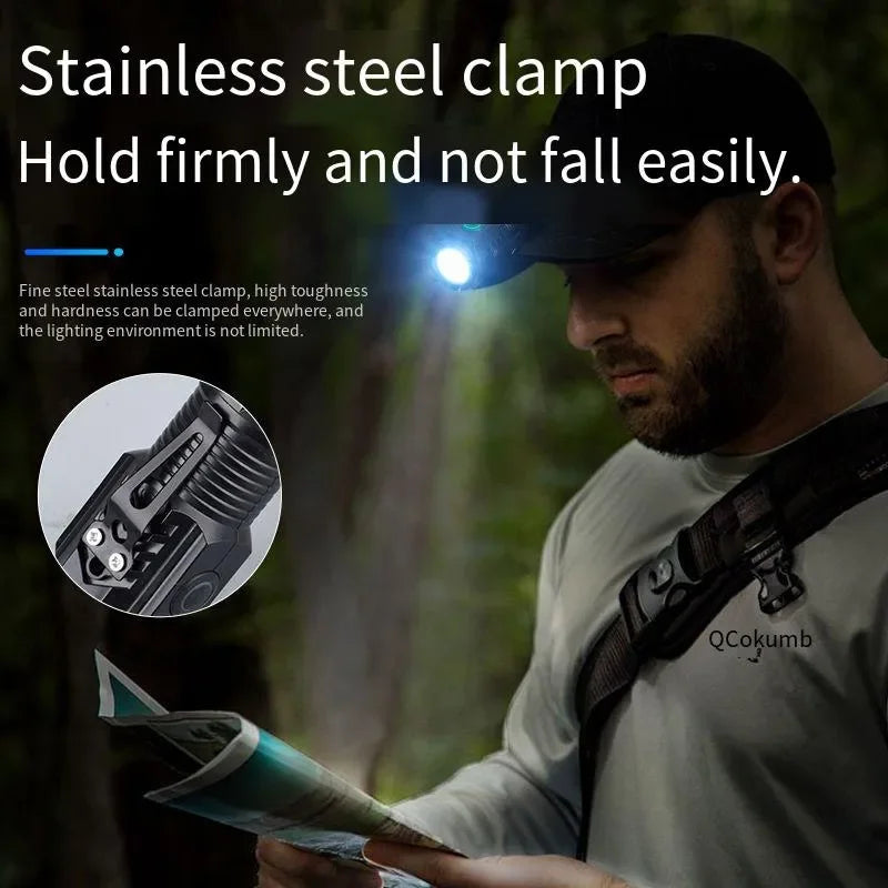 Mini LED Rechargeable Flashlight with Clip