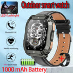 New1000mAh Battery Smart Watch 1.95 Inch AMOLED Screen Men Outdoorsports Watch IP68 Waterproof Bluetooth Call Sports Smartwatch