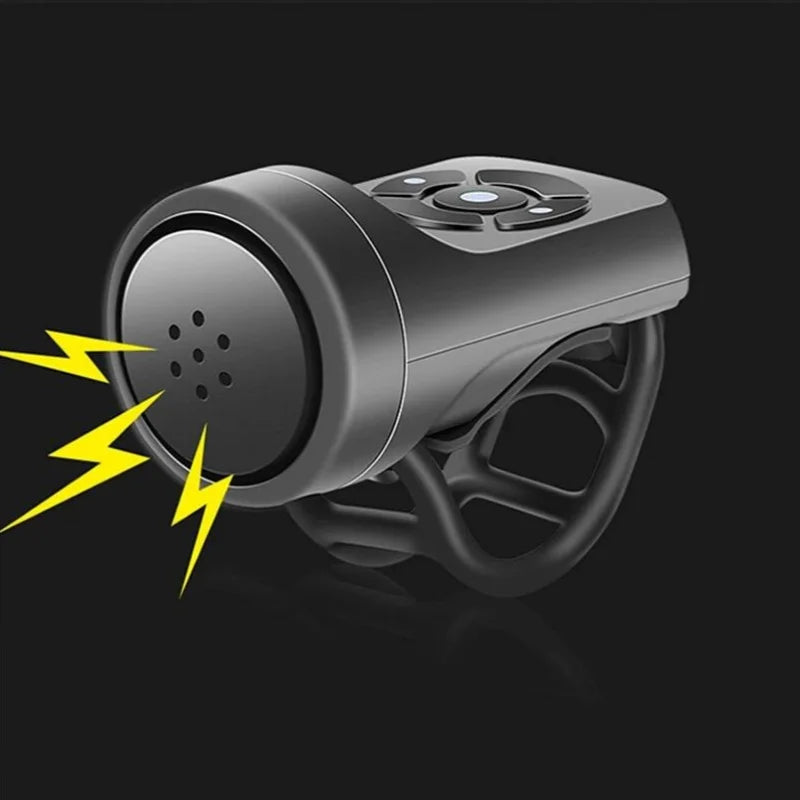 Bicycle Electric Bell Bike USB Charging Horn MTB Mountain Bike Warning Safety Ring Waterproof Bell Cycling Accessories