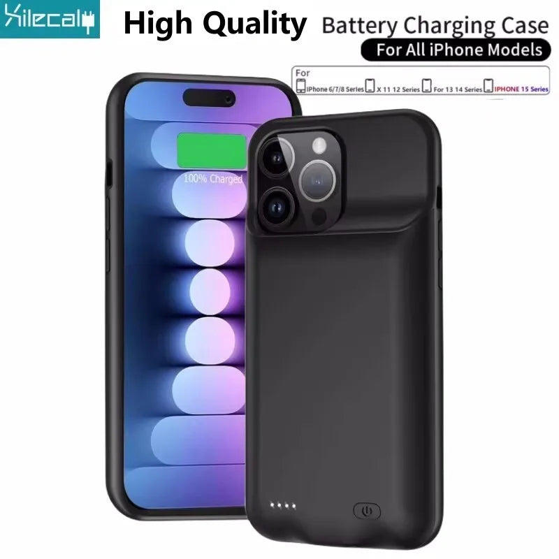 Xilecaly Battery Case – Power Bank Charging Case for iPhone