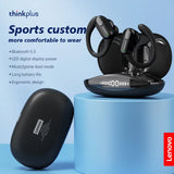 Lenovo XT80 Wireless Sports Earbuds – Bluetooth 5.3 with Mic & LED Power Display