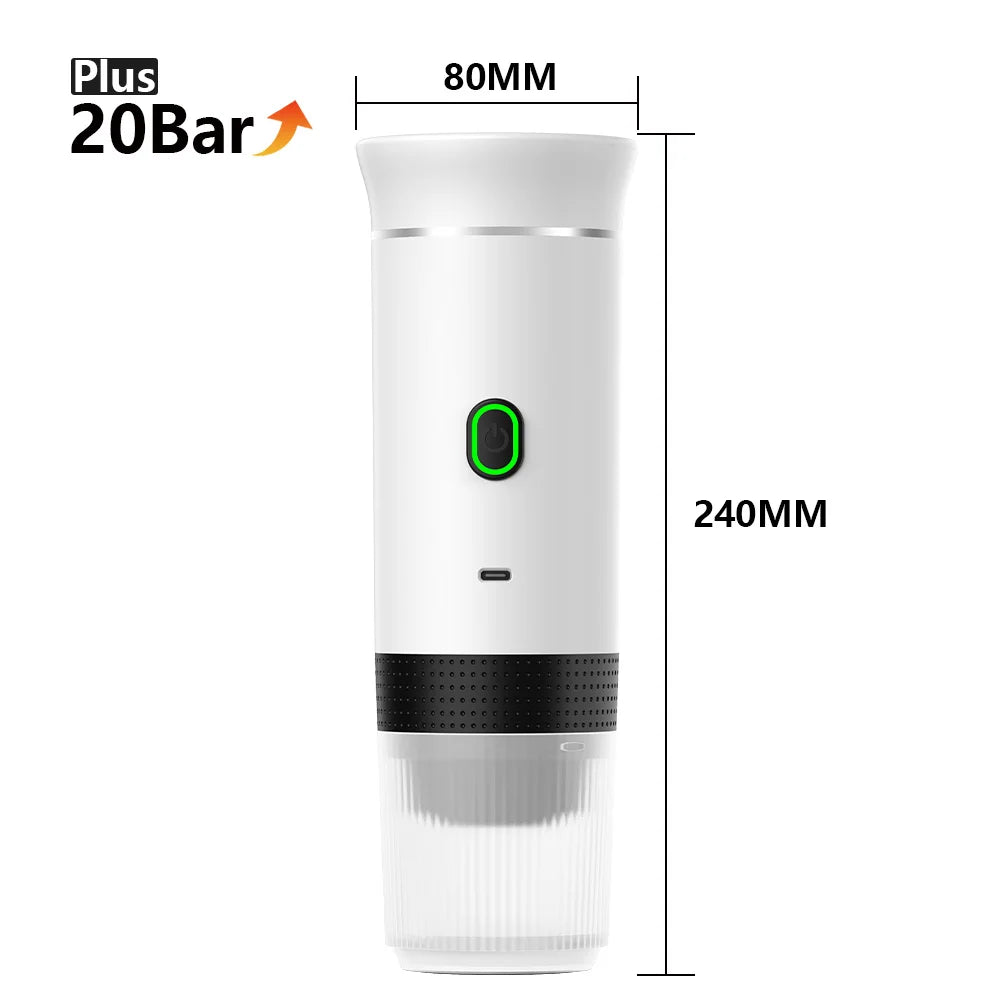 Portable 3-in-1 Wireless Espresso Coffee Maker