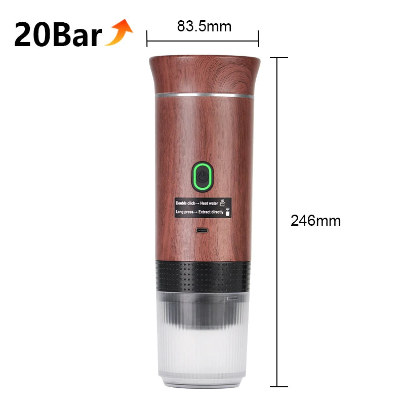 Portable 3-in-1 Wireless Espresso Coffee Maker