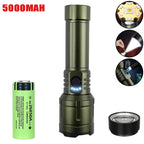 High Power Led Flashlight Super Bright Long Range Torch Rechargeable Ultra Powerful Outdoor Tactical Hand Lamp Camping Lantern