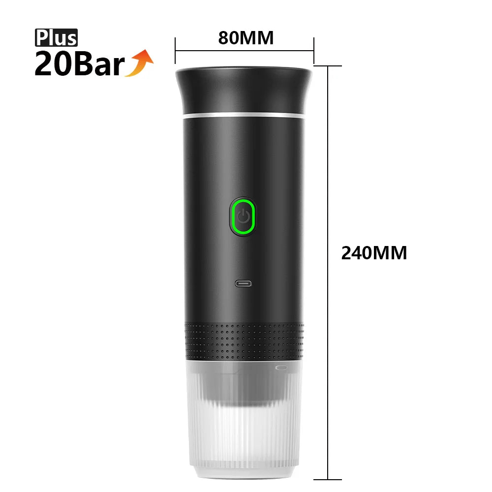 Portable 3-in-1 Wireless Espresso Coffee Maker