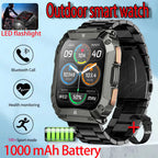 New1000mAh Battery Smart Watch 1.95 Inch AMOLED Screen Men Outdoorsports Watch IP68 Waterproof Bluetooth Call Sports Smartwatch