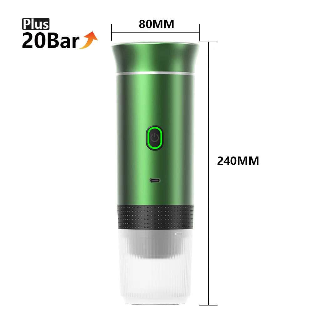 Portable 3-in-1 Wireless Espresso Coffee Maker