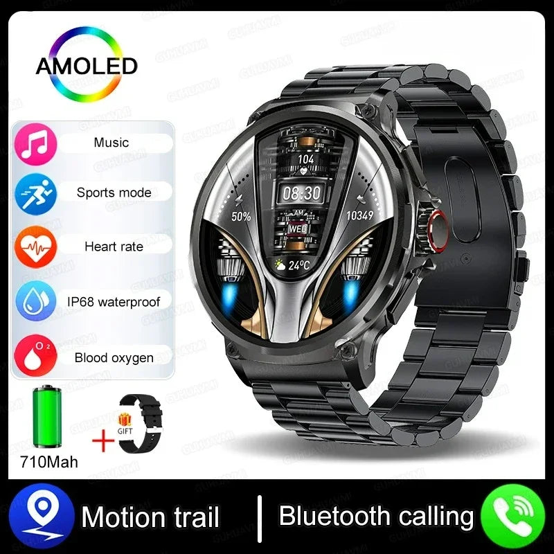 Xiaomi New 1.85-inch Ultra HD AMOLED Smart Watch Men GPS Bluetooth Call 710 Mah Battery Sport Fitness smartwatch For Huawei
