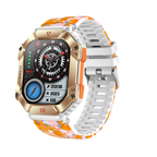 2025 Three Defense Military Men's Smart Watch lP68 Waterproof Outdoor Sports Large Screen Bluetooth Voice Call Smartwatch Gift