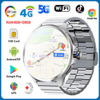 5G/4G Full Network Smart Watch 1.95 inch 720*720 Big Screen HD Video Call 8GB+128GB RAM 2100 mAh Google Play WIFI GPS Smartwatch