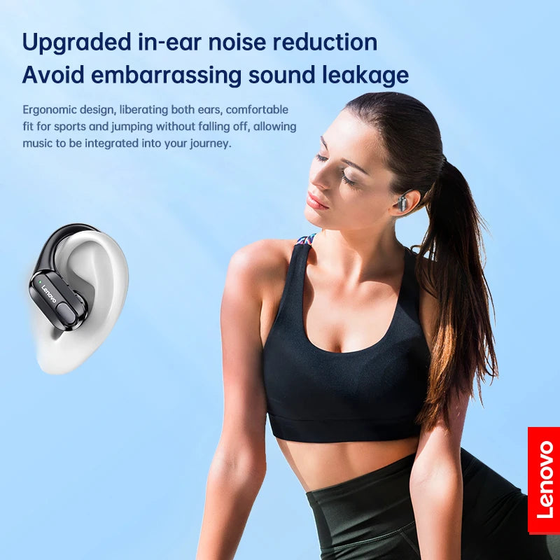 Lenovo XT80 Wireless Sports Earbuds – Bluetooth 5.3 with Mic & LED Power Display