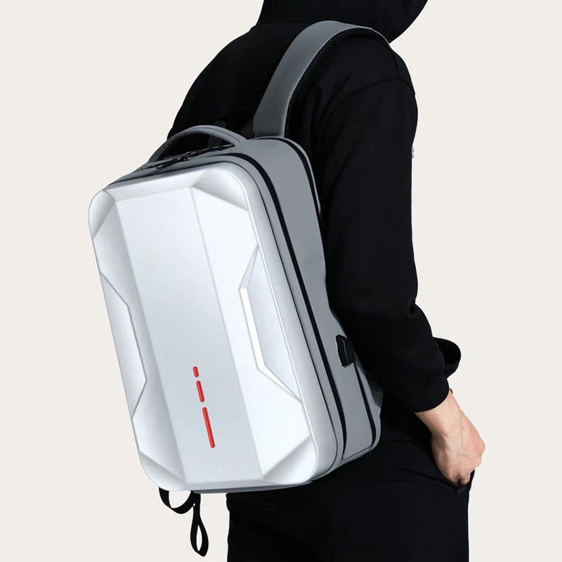Men 17.3''Laptop Backpack 35 L Business Backpack Plastic Waterproof E-sports Backpack Work Hard Shell Mochila De Shell Duro