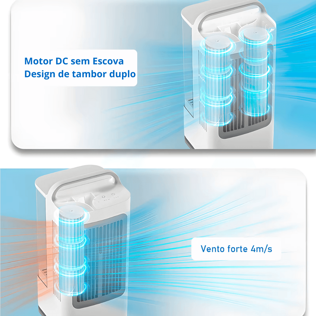 Climatizador de Mesa Portátil / Ar Condicionado Portátil